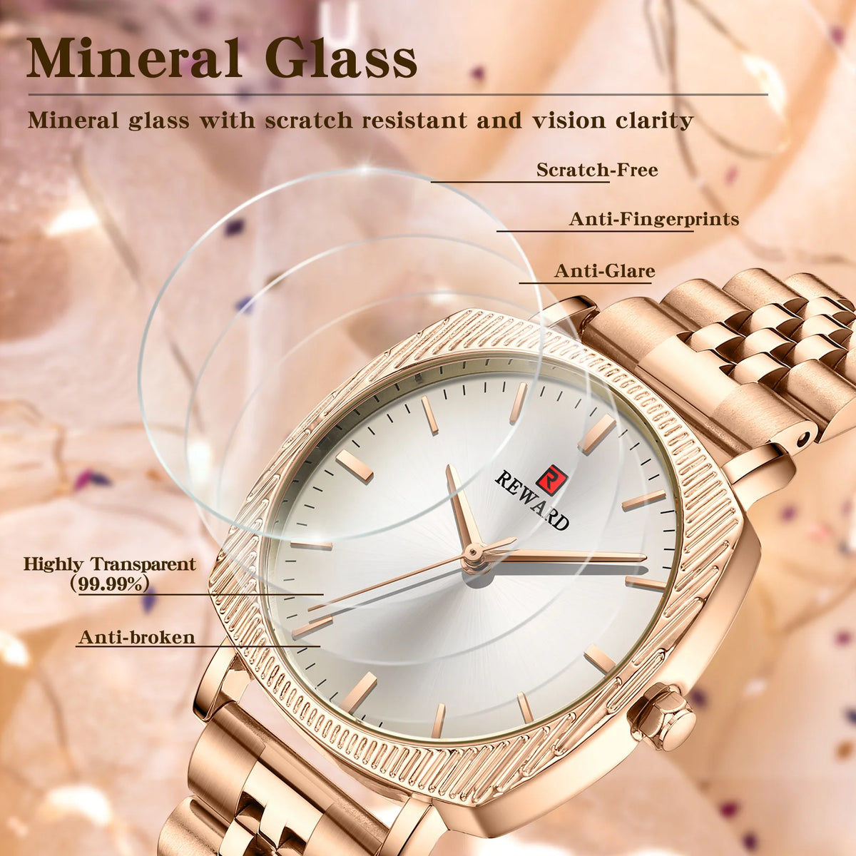 Elevate your style with the Reward Women Watches Luxury Ladies Wrist Watches, a stunning bracelet watch designed specifically for women. Featuring a luxurious design and reliable quartz movement, this watch is perfect for any occasion.