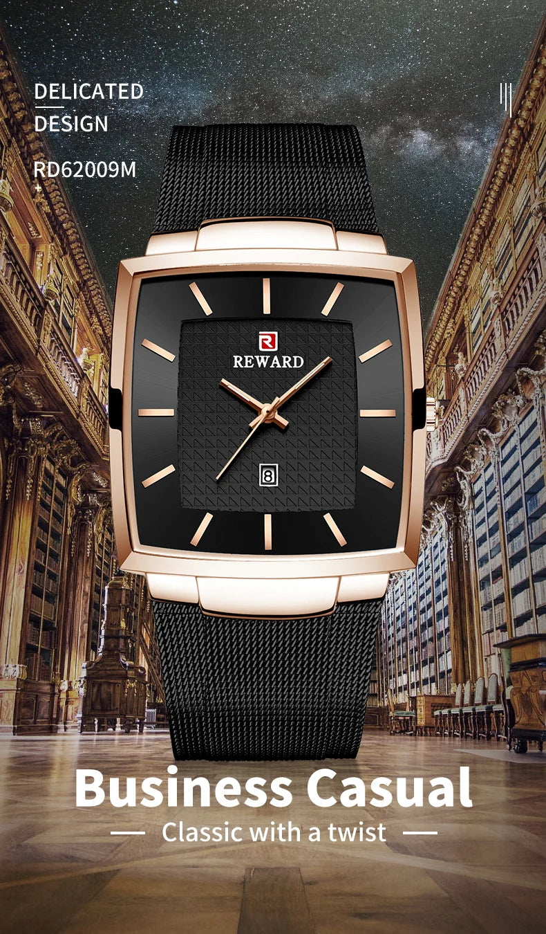 This watch model, RD62009M, is a masterpiece of minimalist design and modern functionality. The striking color combination of black and silver creates a timeless and sophisticated look that can easily match any outfit.