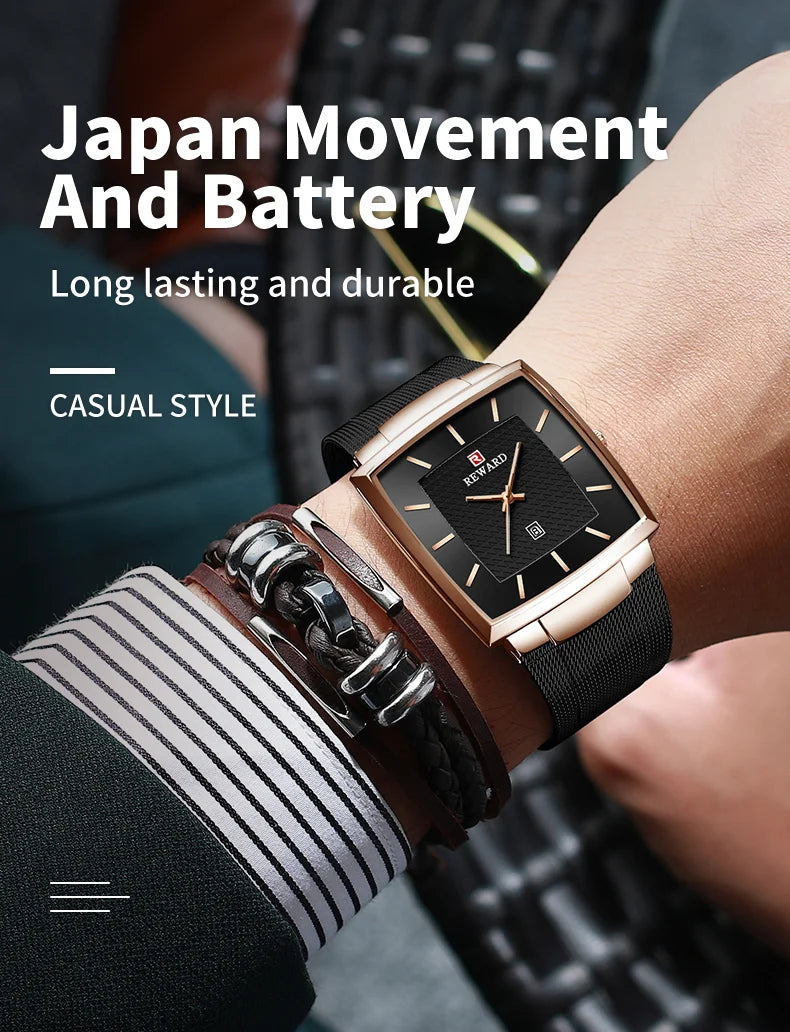 This watch model, RD62009M, is a masterpiece of minimalist design and modern functionality. The striking color combination of black and silver creates a timeless and sophisticated look that can easily match any outfit.