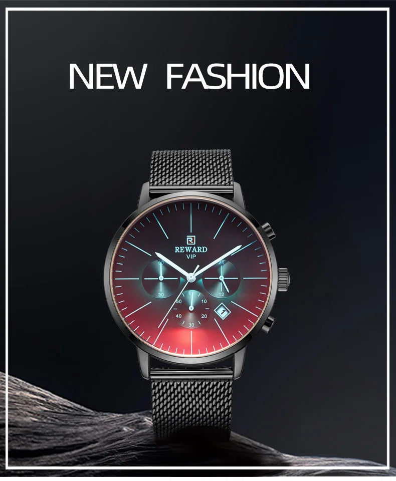 Reward New Arrival stainless steel waterproof luxury blue boys quartz watch Custom logo oem kids hand wristwatch hombre relojes RD82004M