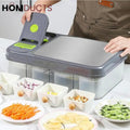All in one Vegetable Cutter With Cutting Board And Storage Boxes