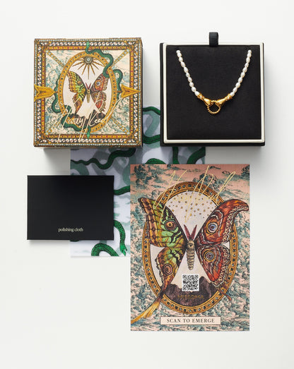 Harris Reed Solid Gold Serpent Necklace