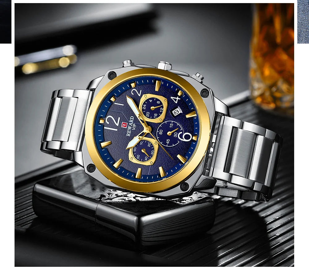 REWARD male luxury watches diving luminous robust day date big man wrist watch factory custom logo Horloge,RD81055M
