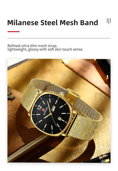 Check out the Reward New Arrivals waterproof simple quartz watches gift set, featuring two simple yet elegant watches made with high-quality alloy materials that are both durable and water-resistant.