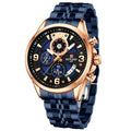 Reward In Stock Sports Watch Luxury Stainless Steel Luminous Quartz Man Watch Wholesale Oem Wristwatch Reloj,Auto Date, chronograph, Complete Calendar, Day/Date, Waterproof, Luminous, Anti-magnetic,RD81057M