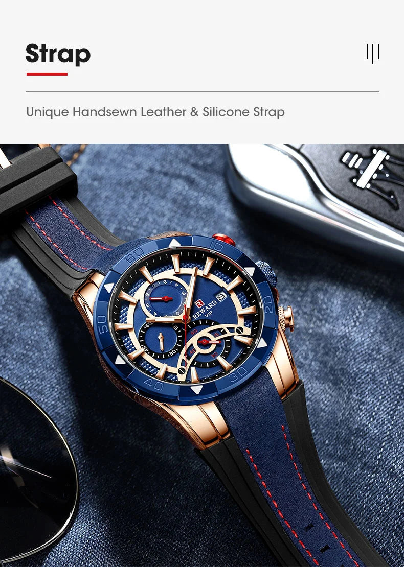Looking for a stylish and functional watch that can keep up with your active lifestyle? Look no further than our Reward Vip watch RD83013M Sport quartz watch!