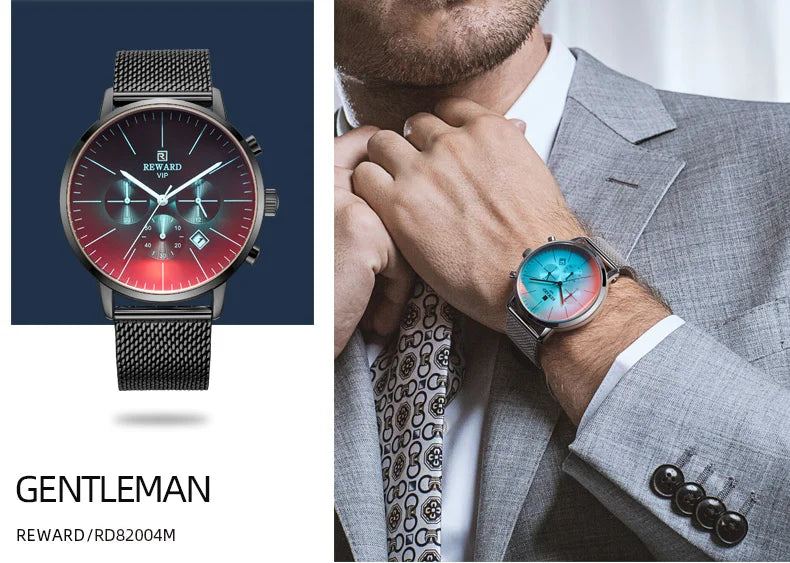 Reward New Arrival stainless steel waterproof luxury blue boys quartz watch Custom logo oem kids hand wristwatch hombre relojes RD82004M