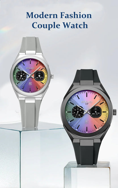 REWARD New Arrival Couple Watch Lady Waterproof Japan Movement High Fashion Silicone Women Quartz Watch