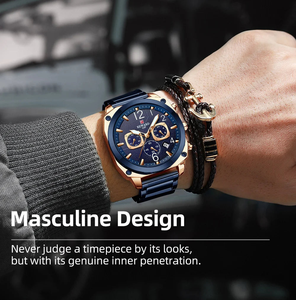 REWARD male luxury watches diving luminous robust day date big man wrist watch factory custom logo Horloge,RD81055M