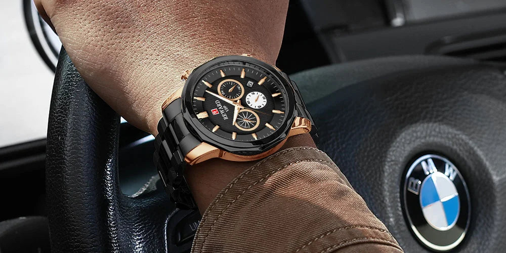 Reward New Arrivals luxury golden men Original Watches China manufacturer casual fashion stainless steel quartz watches montres RD81063M